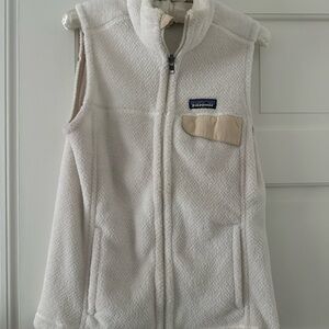 Patagonia Cream Fleece Vest